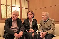 Drei Direktoren des Akademischen Gymnasiums Graz (von links nach rechts): Josef Wilhelm (1987–2010), Hildegard Kribitz (2010–2023), Rudolf Kellermayr (1968–1986), 2. Oktober 2010