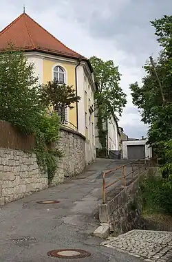 Judengasse mit Synagoge von Südwesten