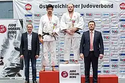 Judo-Staatsmeisterschaften 2017 in Hard Siegerehrungen +100 kg