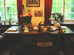 Schreibtisch des Schriftstellers Ernst Jünger im Jünger Haus in Wilflingen