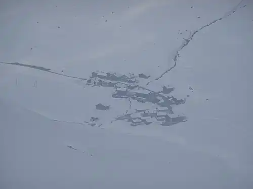 Blick nach Norden auf Juf.