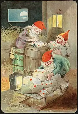 Weihnachts­karte um 1889