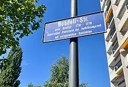 Strassenschild Julie Bondeli in Wabern