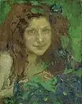 Mädchen mit blaugrünen Augen (1899), Sammlung Jack Daulton, Los Altos Hills, Kalifornien