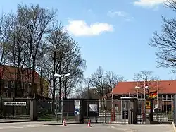 Einfahrt zur Julius-Leber-Kaserne in Husum