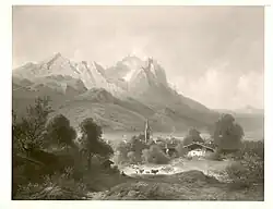 Partenkirchen mit Zugspitze