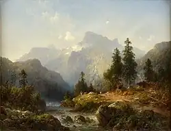 Fluss in den Bergen, 1878