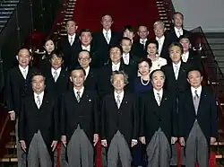 Das Kabinett nach der Amtseinführungszeremonie für die Minister