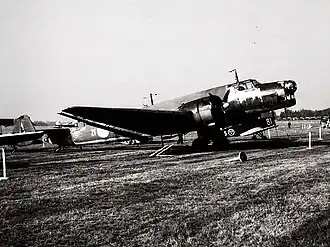 Eine Junkers Ju 86 K der schwedischen Luftwaffe (Foto von 1976)
