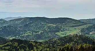 Der Köhlgarten aus Nordosten vom Belchen gesehen