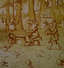 Karikatur im Köllingsaal (1934, Omaruru, Namibia)