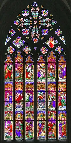 Großes Westfenster, 1865–1870