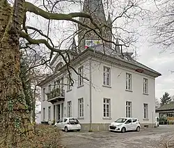 Villa Jellinghaus, im Hintergrund der Turm der Lutherkirche