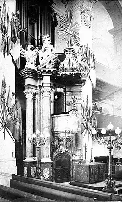 Königliches Monument mit Orgel und Altar (1890)