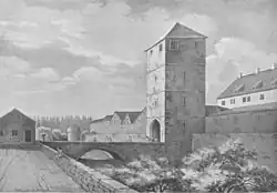 Äußeres Esslinger Tor von 1748, Steinlieferant für das Königstor.