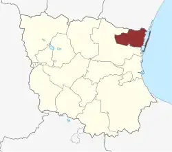 Lage des Ølsemagle Sogn in der Køge Kommune