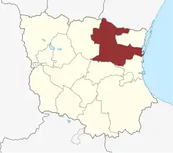 Lage des Højelse Sogn in der Køge Kommune