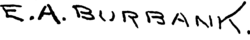 Künstlersignatur Elbridge Ayer Burbank