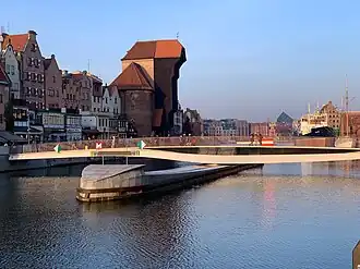 Fußgängerbrücke zur Speicherinsel