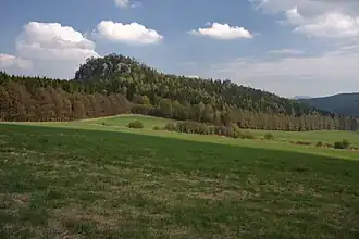 Blick von Nordwesten zum Křížový vrch