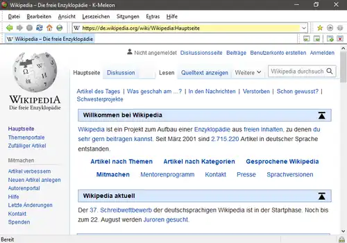 K-Meleon 1.5.4 unter Windows 8