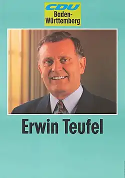 Erwin Teufel (22. Januar 1991 bis 29. April 2005)