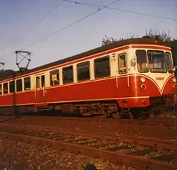 ET 58 auf der Strecke der Vorgebirgsbahn (um 1985)