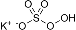 Strukturformel von Kaliumperoxomonosulfat