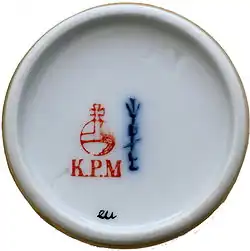 Königliche Porzellan-Manufaktur Berlin, Signet von 1841, Gefäßboden