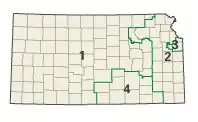 Kansas: Kongress-Wahlkreise