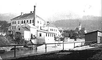 Kraftwerk Mühlhof, um 1904