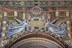 Ausschnitt aus dem Deckenmosaik in der Gedächtnishalle der Berliner Kaiser-Wilhelm-Gedächtniskirche