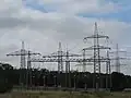 GIL-Kabelüberführungsstation und 110-kV-Erdkabelübergänge in Richtung Hattersheim
