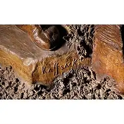 Signatur am Arabischen Musiker