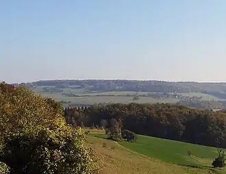 Blick vom Kalbenberg südostwärts zum Großen Kahlenberg