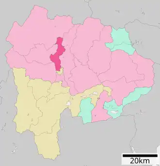 Lage Kais in der Präfektur