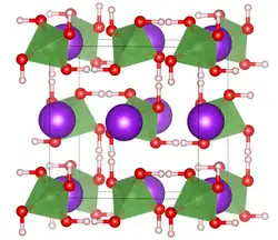 Elementarzelle von Kaliumdihydrogenarsenat
