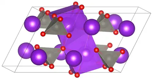 Elementarzelle von Kaliumwolframat