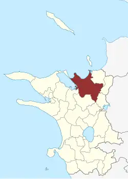 Lage des Bregninge Sogn in der Kalundborg Kommune (noch inklusive Alleshave Sogn)