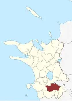 Lage des Finderup Sogn in der Kalundborg Kommune