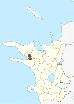 Lage des Nyvangs Sogn in der Kalundborg Kommune