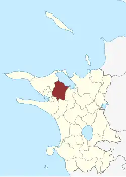 Lage des Tømmerup Sogn in der Kalundborg Kommune