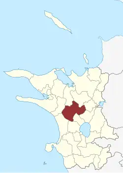 Lage des Ubby Sogn in der Kalundborg Kommune