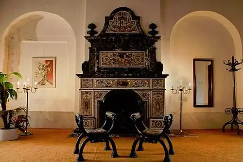 Kamin des großen Saales