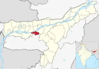 Lagekarte des Distrikts