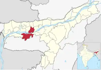 Lagekarte des Distrikts