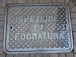 Kanaldeckel in Trient