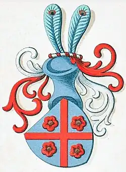 Wappen der norwegischen Herren von Kane in Danmarks Adels Aarbog