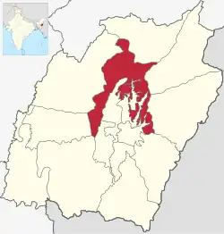 Lagekarte des Distrikts