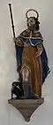 Holzfigur St. Rochus an der Südwand